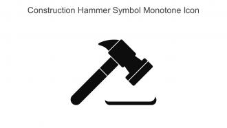 Construction Hammer Symbol Monotone Icon In Powerpoint Pptx Png And Editable Eps Format