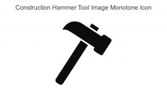 Construction Hammer Tool Image Monotone Icon In Powerpoint Pptx Png And Editable Eps Format