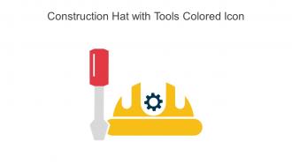 Construction Hat With Tools Colored Icon In Powerpoint Pptx Png And Editable Eps Format
