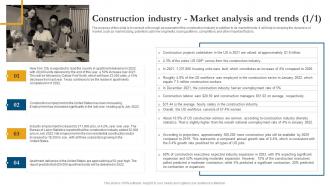Construction Industry Market Analysis And Trends Project Management Business Plan BP SS
