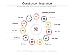 Construction insurance ppt powerpoint presentation slides introduction cpb
