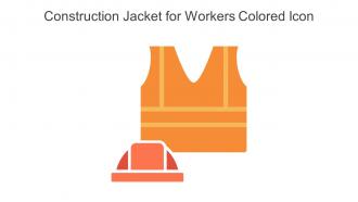 Construction Jacket For Workers Colored Icon In Powerpoint Pptx Png And Editable Eps Format