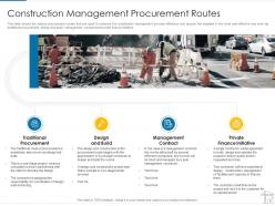 Construction management procurement routes project management tools ppt background