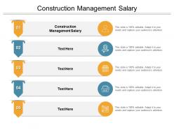 Construction management salary ppt powerpoint presentation infographics microsoft cpb