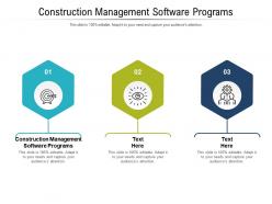 Construction management software programs ppt powerpoint presentation model icons cpb