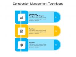 Construction management techniques ppt powerpoint show graphics tutorials cpb
