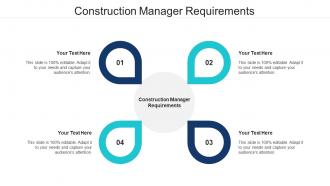 Construction Manager Requirements Ppt Powerpoint Presentation Summary Designs Cpb