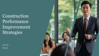 Construction Performance Improvement Strategies PPT Slides AT