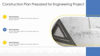 Construction Plan Prepared For Engineering Project