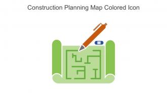 Construction Planning Map Colored Icon In Powerpoint Pptx Png And Editable Eps Format