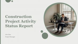 Construction Project Activity Status Report PPT Outline AT