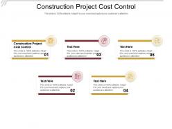 Construction project cost control ppt powerpoint presentation styles icon cpb