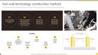 Construction Project Guidelines Playbook Twin Wall Technology Construction Method