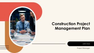 Construction Project Management Plan PPT Demonstration AT