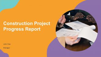 Construction Project Progress Report PPT Information ACP