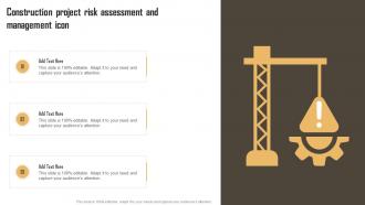Construction Project Risk Assessment And Management Icon