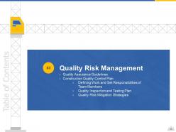 Construction project risk landscape powerpoint presentation slides