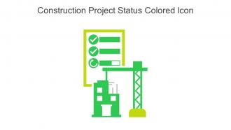Construction Project Status Colored Icon In Powerpoint Pptx Png And Editable Eps Format