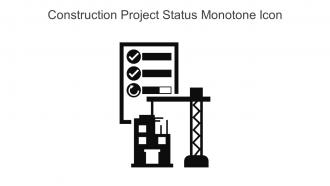 Construction Project Status Monotone Icon In Powerpoint Pptx Png And Editable Eps Format