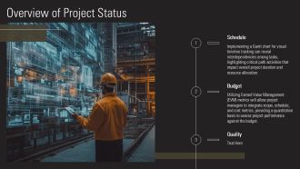 Construction Project Status Progress Tracking PPT Structure AT Researched Designed