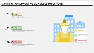 Construction Project Weekly Status Report Icon