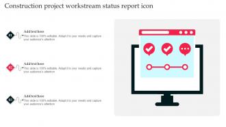 Construction Project Workstream Status Report Icon
