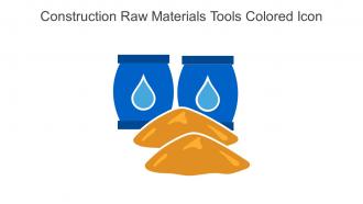 Construction Raw Materials Tools Colored Icon In Powerpoint Pptx Png And Editable Eps Format