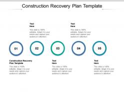 Construction recovery plan template ppt powerpoint presentation styles elements cpb