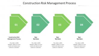 Construction risk management process ppt powerpoint presentation infographics cpb