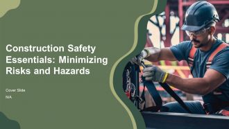Construction Safety Essentials Minimizing Risks And Hazards PPT Mockup AT