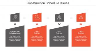 Construction schedule issues ppt powerpoint presentation inspiration show cpb