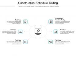 Construction schedule texting ppt powerpoint presentation show slides cpb
