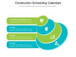 Construction scheduling calendars ppt powerpoint presentation ideas design cpb