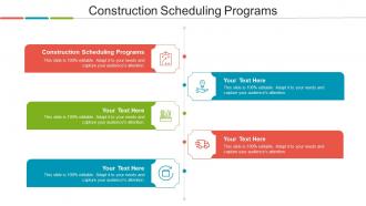 Construction Scheduling Programs Ppt Powerpoint Presentation Model Ideas Cpb