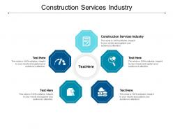 Construction services industry ppt powerpoint presentation layouts images cpb