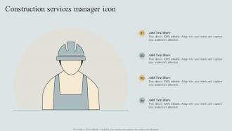 Construction Services Manager Icon