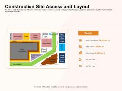 Construction site access and layout depot ppt powerpoint presentation inspiration samples