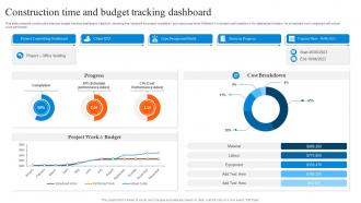 Construction Time And Budget Tracking Dashboard
