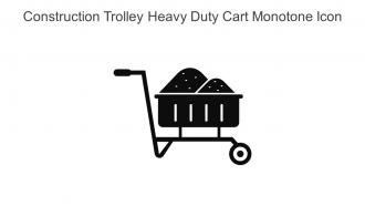 Construction Trolley Heavy Duty Cart Monotone Icon In Powerpoint Pptx Png And Editable Eps Format