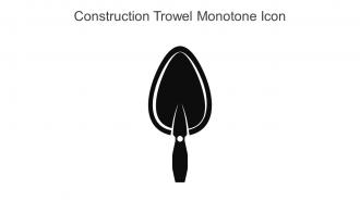 Construction Trowel Monotone Icon In Powerpoint Pptx Png And Editable Eps Format