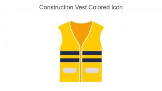 Construction Vest Colored Icon In Powerpoint Pptx Png And Editable Eps Format