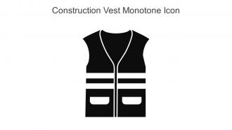 Construction Vest Monotone Icon In Powerpoint Pptx Png And Editable Eps Format