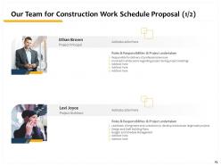 Construction Work Schedule Proposal Powerpoint Presentation Slides