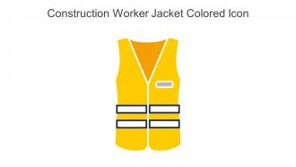 Construction Worker Jacket Colored Icon In Powerpoint Pptx Png And Editable Eps Format