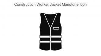Construction Worker Jacket Monotone Icon In Powerpoint Pptx Png And Editable Eps Format