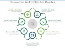 Construction Worker Skills And Qualities Powerpoint Slide Images
