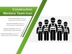 Construction workers team icon