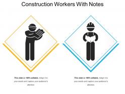 Construction Workers With Notes