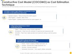 Constructive Cost Model COCOMO As Cost Estimation Technique Software Project Cost Estimation IT