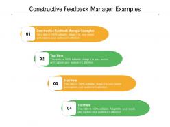 Constructive feedback manager examples ppt powerpoint presentation outline gridlines cpb